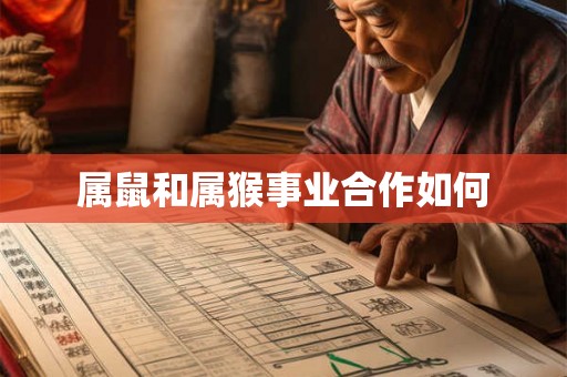 属鼠和属猴事业合作如何