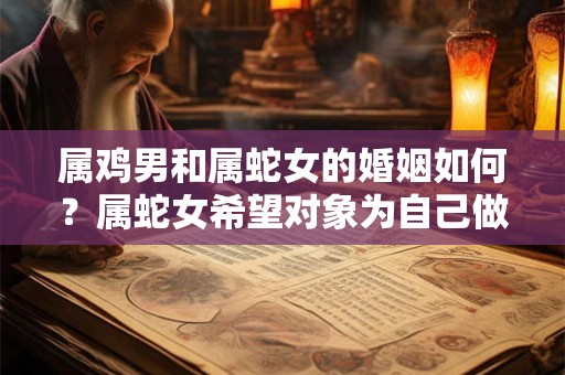 属鸡男和属蛇女的婚姻如何?属蛇女希望对象为自己做什么? 属鸡男和属蛇女的婚姻如何?属蛇女希望对象为自己做什么?