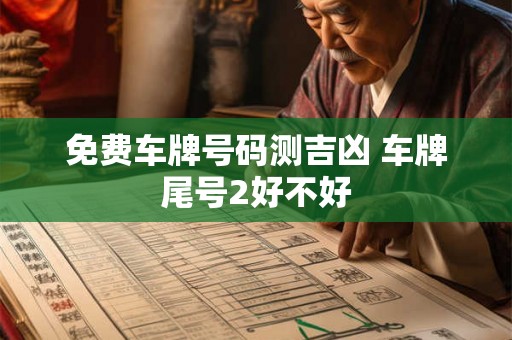 免费车牌号码测吉凶 车牌尾号2好不好 免费车牌号码测吉凶 车牌尾号2好不好