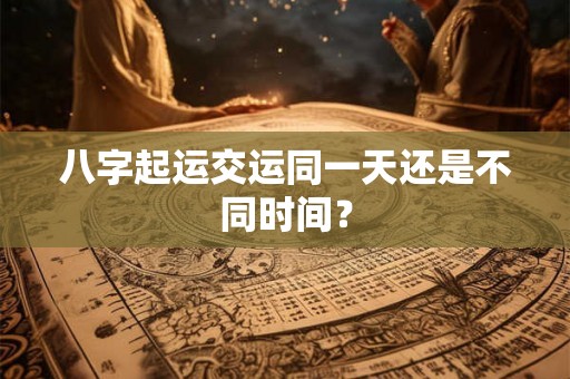 八字起运交运同一天还是不同时间？
