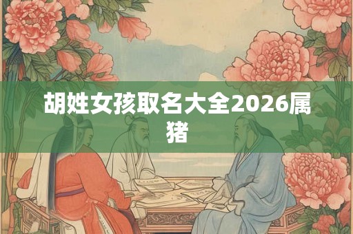 胡姓女孩取名大全2026属猪
