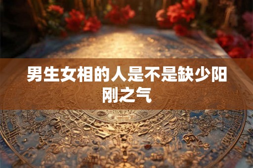 男生女相的人是不是缺少阳刚之气