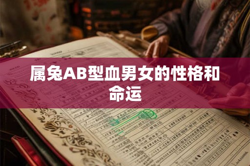 属兔AB型血男女的性格和命运