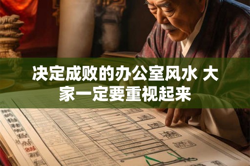 决定成败的办公室风水 大家一定要重视起来