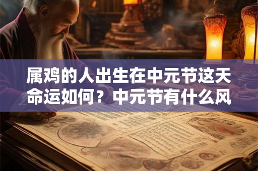 属鸡的人出生在中元节这天命运如何？中元节有什么风俗？