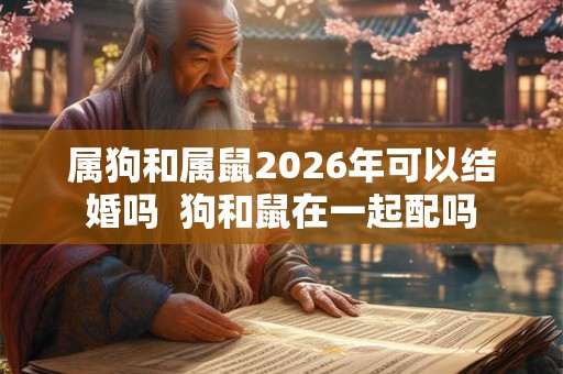 属狗和属鼠2026年可以结婚吗  狗和鼠在一起配吗