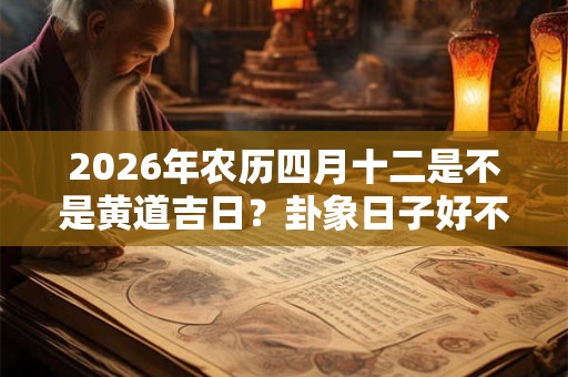 2026年农历四月十二是不是黄道吉日？卦象日子好不好？