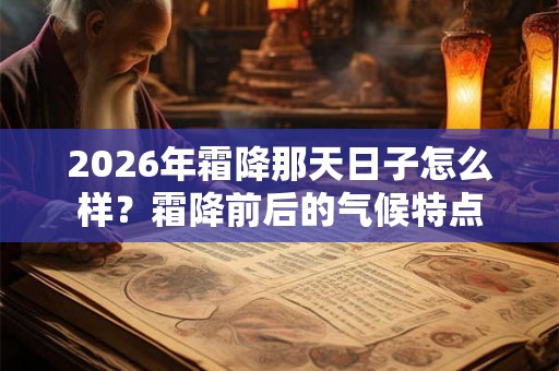 2026年霜降那天日子怎么样？霜降前后的气候特点