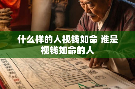 什么样的人视钱如命 谁是视钱如命的人
