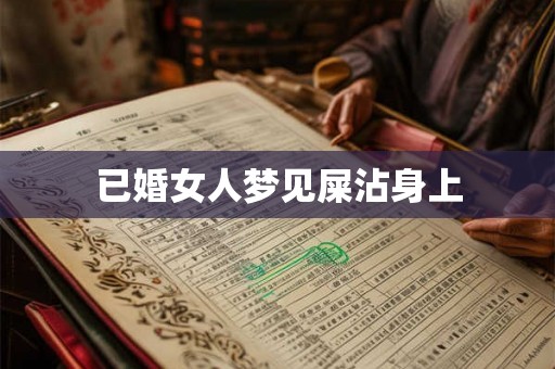 已婚女人梦见屎沾身上