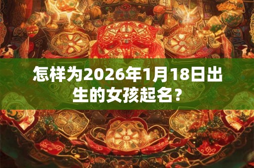 怎样为2026年1月18日出生的女孩起名？