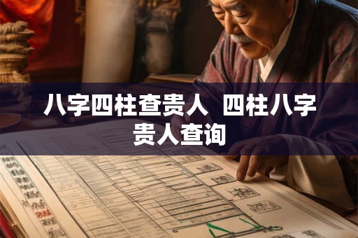 八字四柱查贵人  四柱八字贵人查询