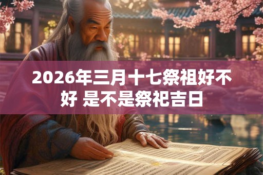 2026年三月十七祭祖好不好 是不是祭祀吉日