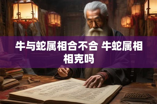 牛与蛇属相合不合 牛蛇属相相克吗 牛与蛇属相合不合 牛蛇属相相克吗