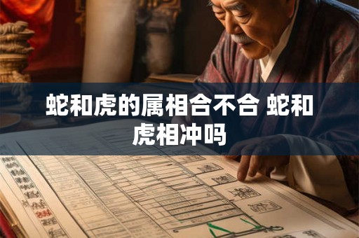 蛇和虎的属相合不合 蛇和虎相冲吗