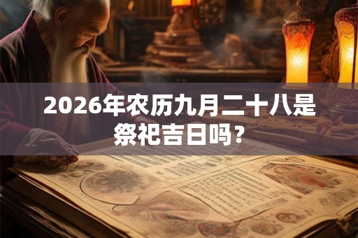 2026年农历九月二十八是祭祀吉日吗？