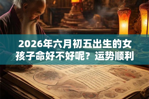 2026年六月初五出生的女孩子命好不好呢？运势顺利吗？