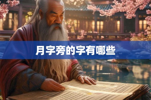 月字旁的字有哪些