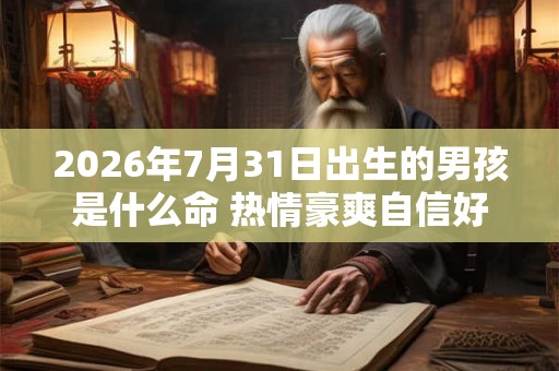 2026年7月31日出生的男孩是什么命 热情豪爽自信好胜 2026年7月31日出生的男孩是什么命 热情豪爽自信好胜