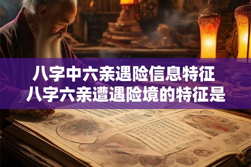 八字中六亲遇险信息特征 八字六亲遭遇险境的特征是什么