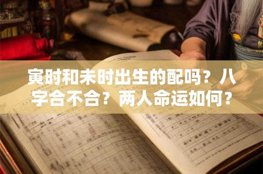 寅时和未时出生的配吗？八字合不合？两人命运如何？