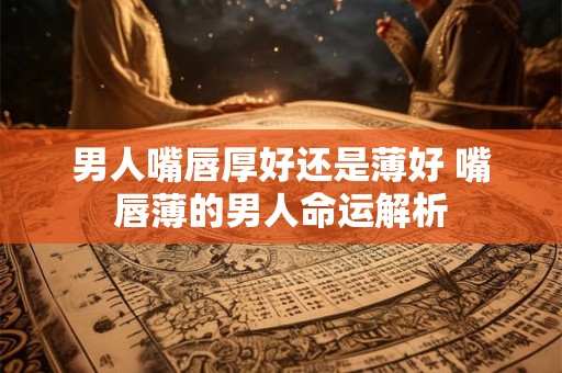 男人嘴唇厚好还是薄好 嘴唇薄的男人命运解析