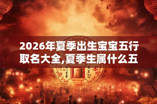 2026年夏季出生宝宝五行取名大全,夏季生属什么五行？
