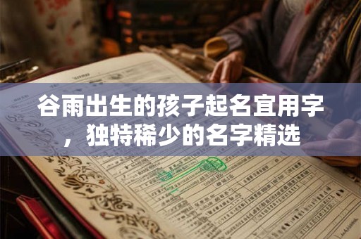谷雨出生的孩子起名宜用字,独特稀少的名字精选 谷雨出生的孩子起名宜用字,独特稀少的名字精选