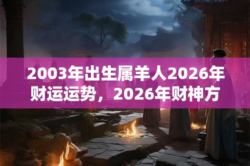 2003年出生属羊人2026年财运运势,2026年财神方位 2003年出生属羊人2026年财运运势,2026年财神方位