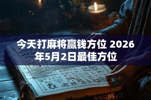 今天打麻将赢钱方位 2026年5月2日最佳方位 今天打麻将赢钱方位 2026年5月2日最佳方位