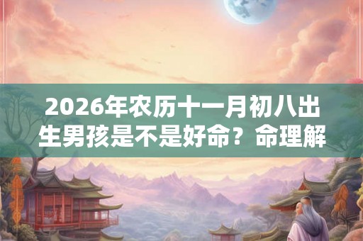 2026年农历十一月初八出生男孩是不是好命？命理解析