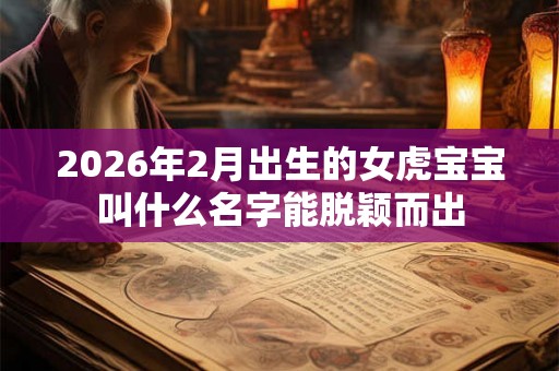 2026年2月出生的女虎宝宝叫什么名字能脱颖而出