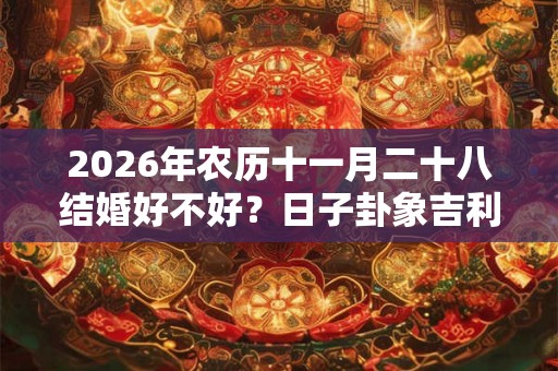 2026年农历十一月二十八结婚好不好？日子卦象吉利吗？