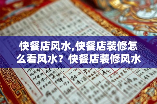 快餐店风水,快餐店装修怎么看风水？快餐店装修风水常识