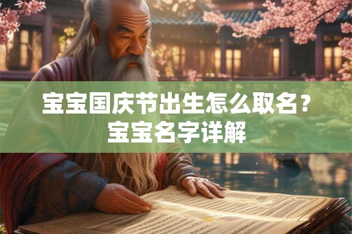 宝宝国庆节出生怎么取名？宝宝名字详解