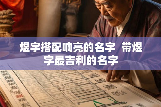 煜字搭配响亮的名字  带煜字最吉利的名字