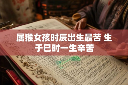 属猴女孩时辰出生最苦 生于巳时一生辛苦