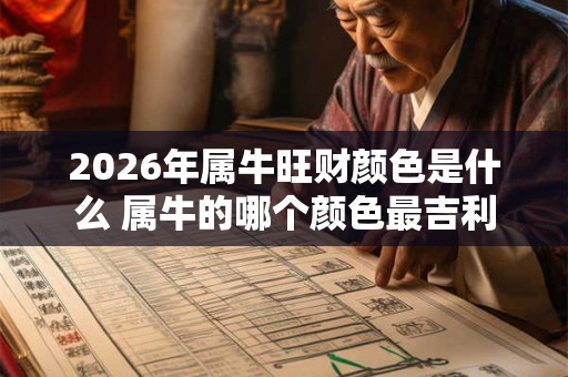 2026年属牛旺财颜色是什么 属牛的哪个颜色最吉利