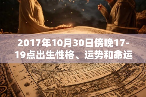 2017年10月30日傍晚17-19点出生性格、运势和命运