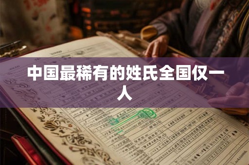 中国最稀有的姓氏全国仅一人