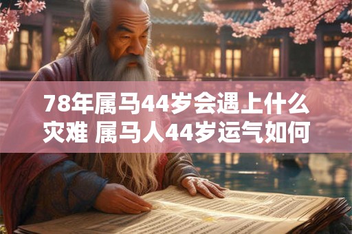 78年属马44岁会遇上什么灾难 属马人44岁运气如何