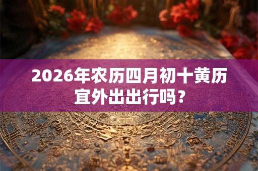 2026年农历四月初十黄历宜外出出行吗？