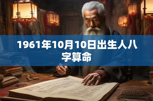 1961年10月10日出生人八字算命