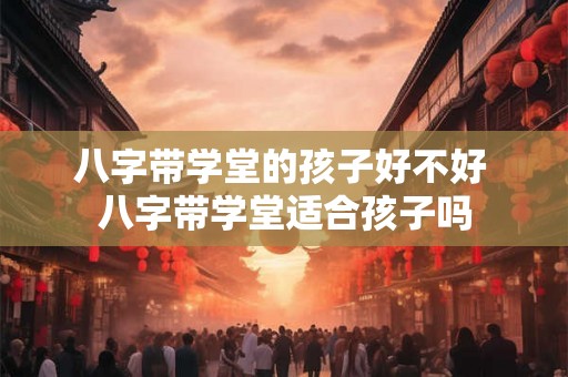 八字带学堂的孩子好不好 八字带学堂适合孩子吗