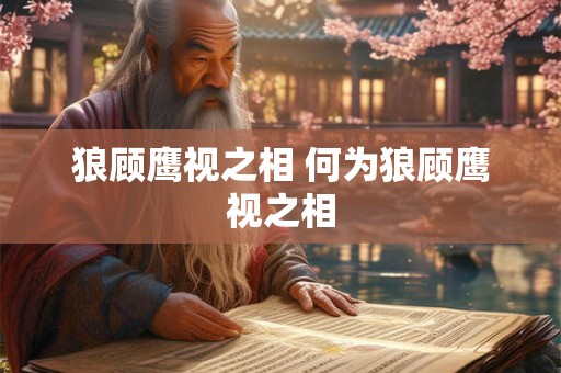 狼顾鹰视之相 何为狼顾鹰视之相