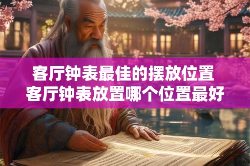 客厅钟表最佳的摆放位置 客厅钟表放置哪个位置最好