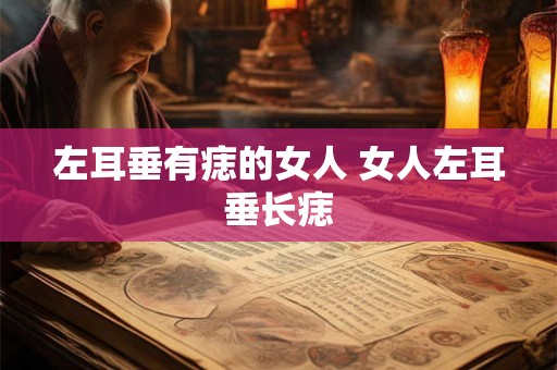 左耳垂有痣的女人 女人左耳垂长痣
