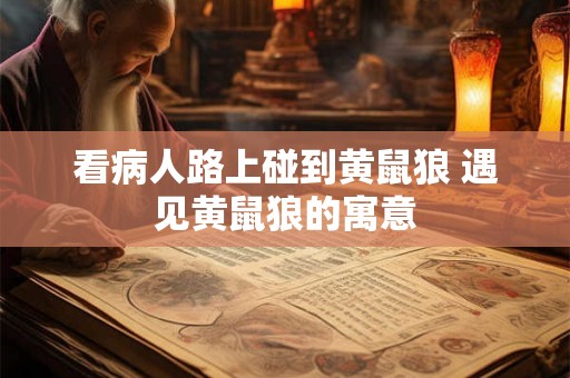 看病人路上碰到黄鼠狼 遇见黄鼠狼的寓意