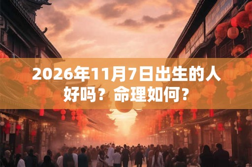 2026年11月7日出生的人好吗？命理如何？
