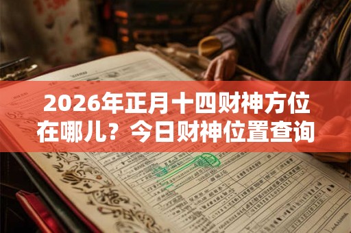 2026年正月十四财神方位在哪儿？今日财神位置查询